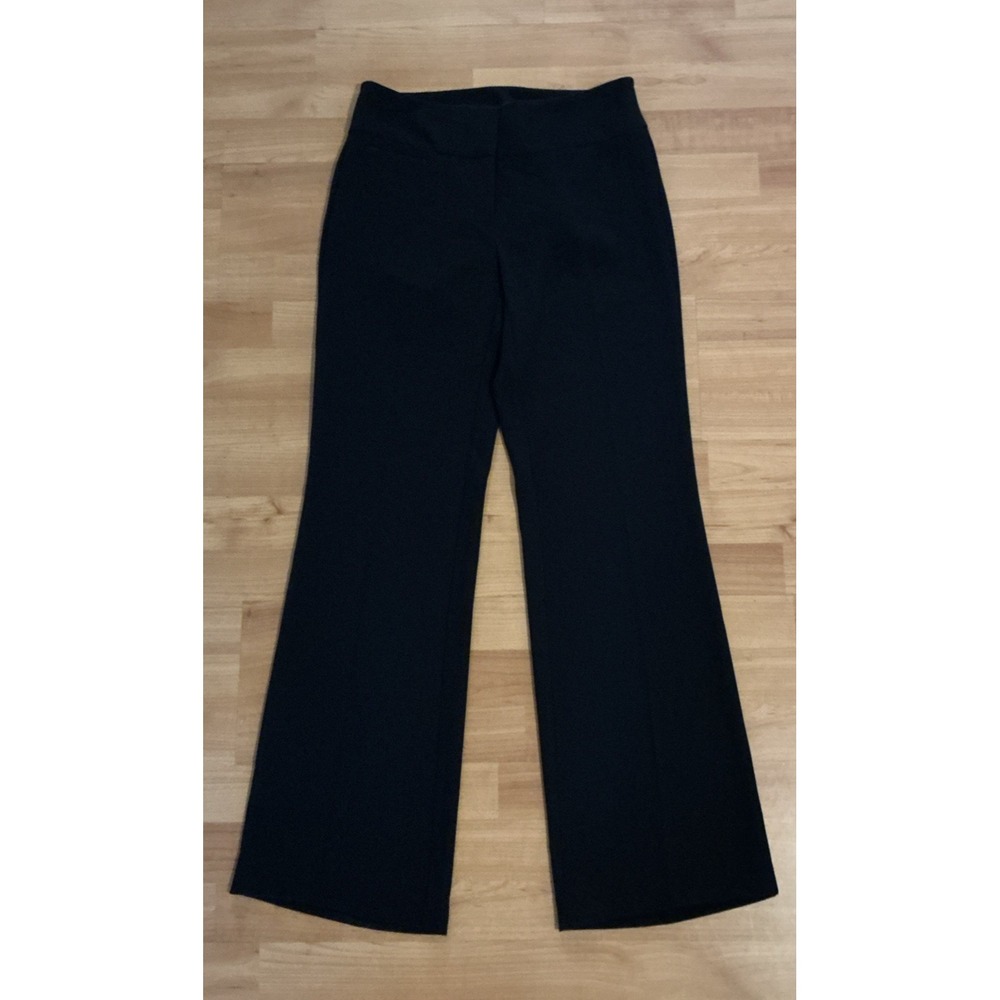 Eileen Fisher Women's Black Size 2 Pull‎ On Straight Leg Pants Flat Front